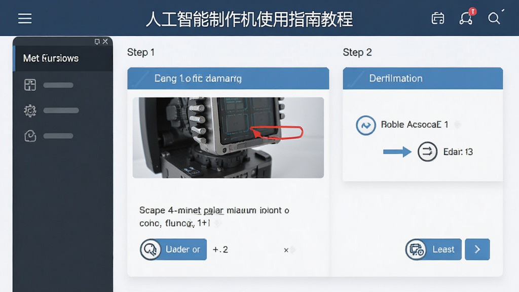 人工智能制作机使用指南教程截图,展示操作步骤,界面清晰,风格简洁,画质高清