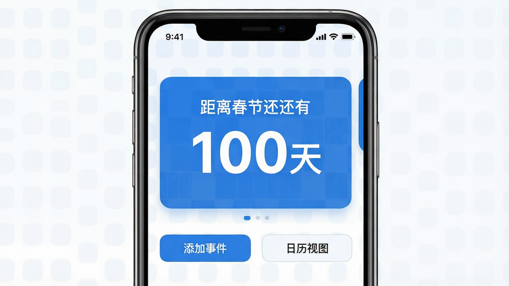 ���壺����ʱ���DaysMӦ�ý���չʾ���ֻ���Ļ����ʾ�����棬����һ����Ŀ�ġ����봺�ڻ���100�족�Ŀ�Ƭʽ����ʱ��������֣��ֻ����У���Ļ��ǰ������Ԫ�������ɱ棬�·��С������¼����͡�������ͼ��������ť���Ű棺���½ṹ���Ϸ�Ϊ״̬�����м�Ϊ����ʱչʾ�����·�Ϊ���ܰ�ť��������ִ���Լ����ƽ����ƣ�������Ϊ��ɫ����ϸ�ڣ�����ʱ����ʹ�ô�żӴ����壬�����е������������������ʣ�4K���壬�ɾ����޶���Ԫ�ء�