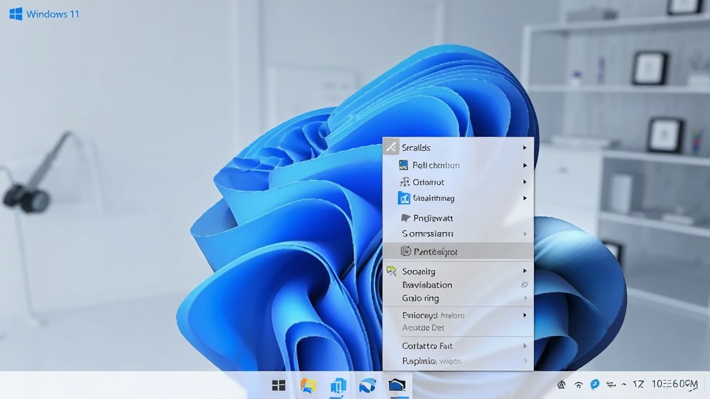 展示软件在 Windows 11 系统上运行的截图,包含右键菜单选项。界面清晰,背景为现代办公桌面,整体风格专业,画质干净。