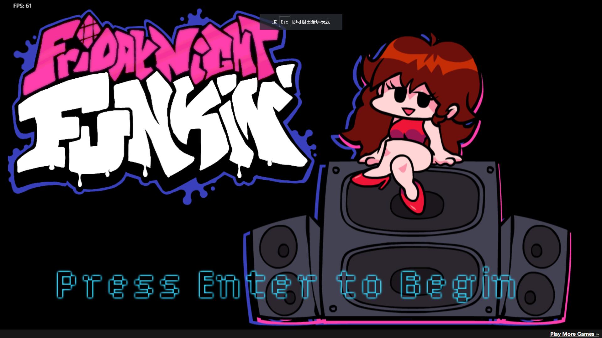 ����ҹ�ſ�Friday Night Funkin��Ϸ�����밴����������
