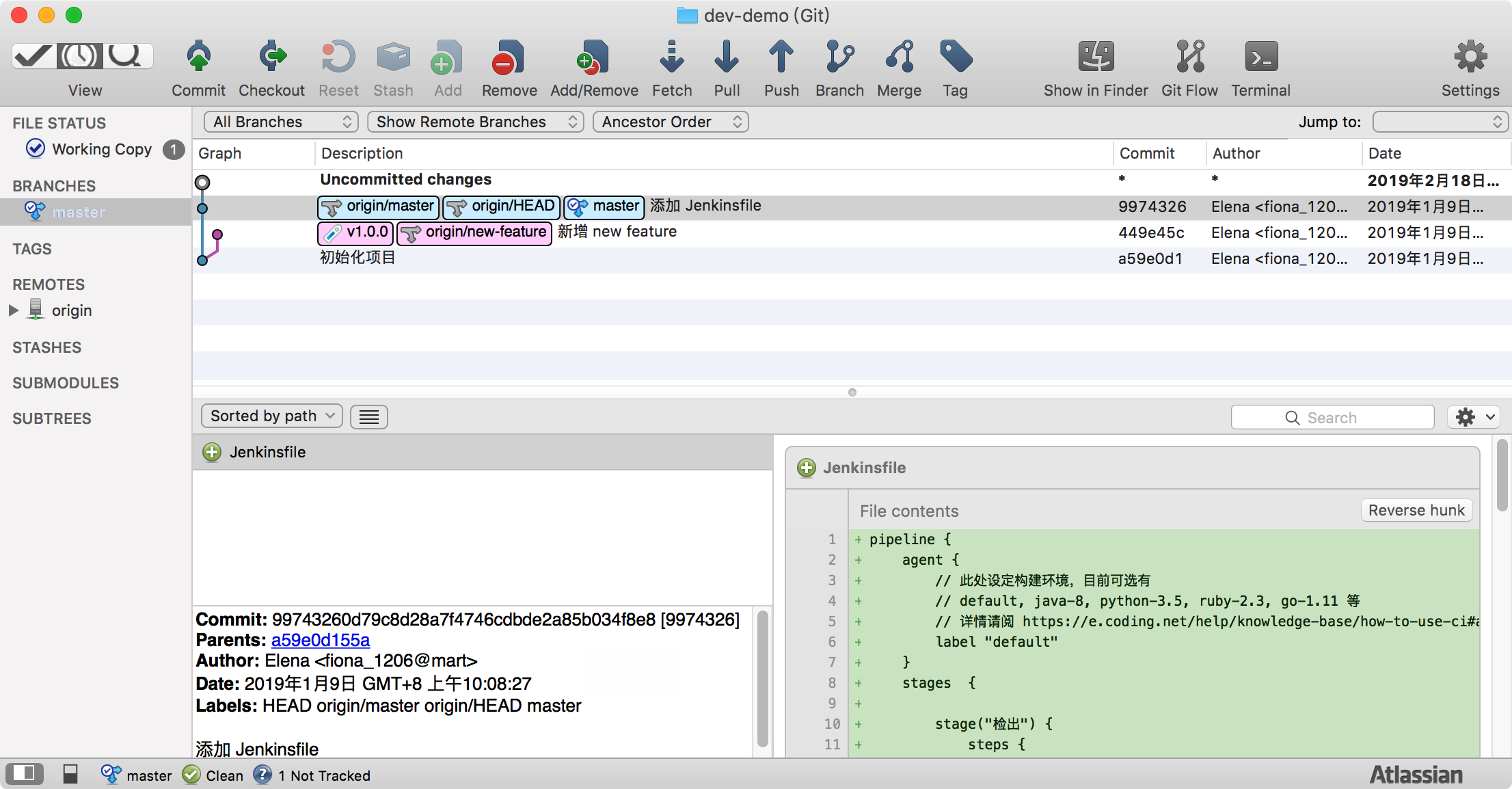 SourceTree3.4.18 ���İ� Git���ӻ��ͻ���