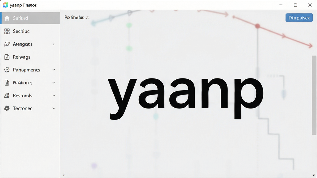 一幅展示yaanp软件主界面的高清截图,界面设计简洁现代,左侧为功能导航栏,右侧为数据解析预览区域,背景为浅灰色调,主体突出软件名称“yaanp”字样,排版规整,风格清新,细节清晰,画质干净无多余元素。