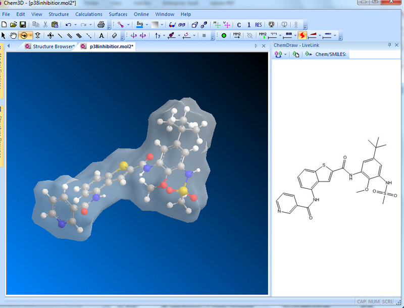 ChemDraw Professional 安卓版 操作界面