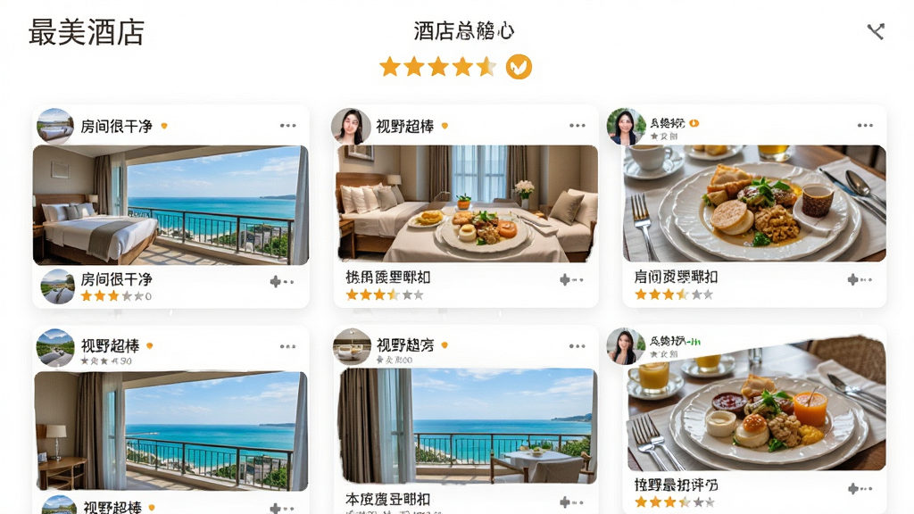 ���壺�����Ƶ�APP������ҳ�棬չʾ�û�ɹͼ�����֡����֣�����Ϊ�Ƶ������֣��·�Ϊ�����û����ۿ�Ƭ������ʵ��ͼƬ���Ű棺��Ϣ��ʽ���֣�ͼƬ��������������������ܰ��Ȼ��ϸ�ڣ����۰���������ܸɾ���������Ұ�����������֣�ͼƬ����̨������������͵ȣ�ҳ���С������Ƶꡱlogo�����ʣ����嵥���ʸУ��ɾ����޶���Ԫ�ء�