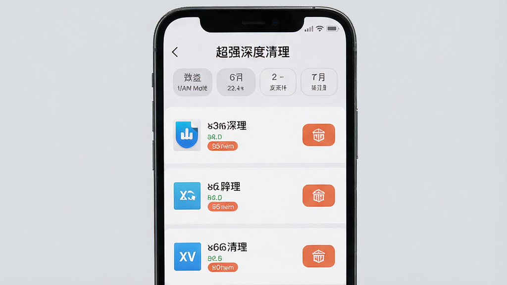 一张智能手机屏幕展示