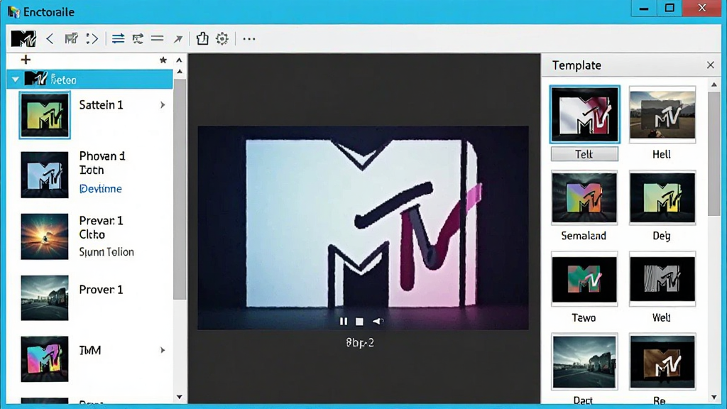 һ��չʾMTV��������������ͼ����ͼƬ������Ϊ�����������ڣ�������ز��б����м���Ԥ�������Ҳ���ģ��ѡ����壬���沼��������ɫ�����������������ִ������ʸɾ����޶���Ԫ��
