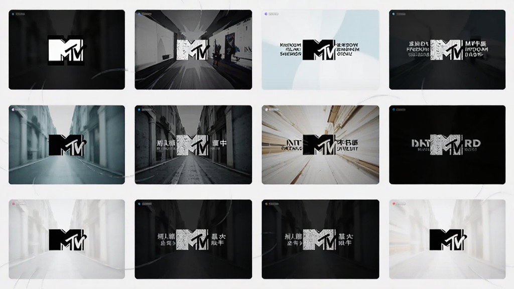 MTV�������ģ��ѡ�����Ԥ��ͼ������Ϊ���׵������ģ������ͼ���Թ�����ʽ���У�ÿ������ͼչʾ��ͬ��ת��Ч������Ļ��ʽ���������룬������£�ϸ�ڷḻ�������������޶���Ԫ��