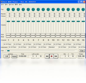 Sweet MIDI Player 安卓版 操作界面