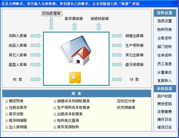 易芝仓库管理软件 安卓版 移动端界面