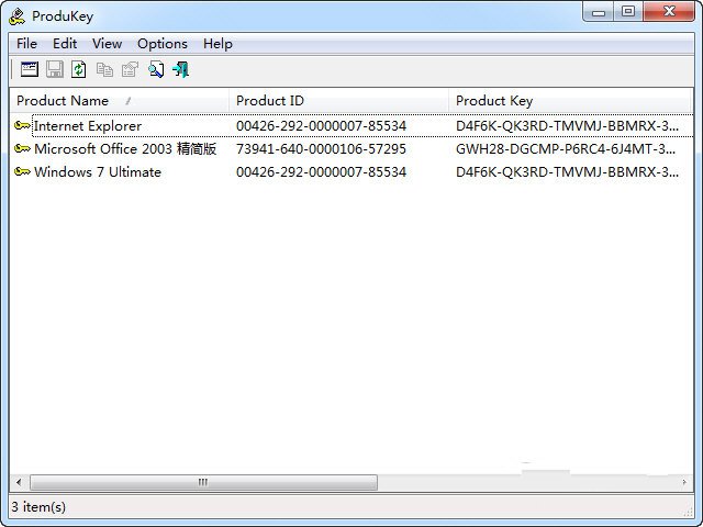 ProduKey1.97 ��Կ�鿴����