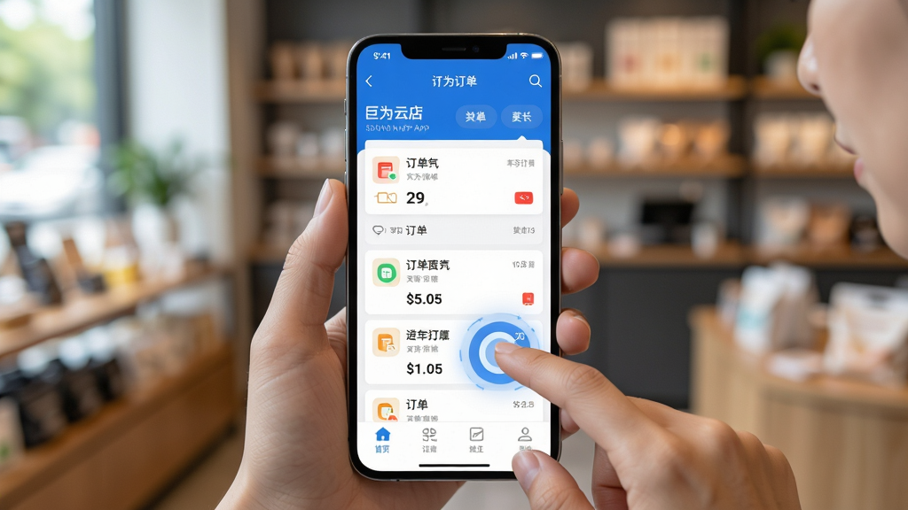 ���壺�û�����ʹ���ֻ�������Ϊ�Ƶ�APP����Ļ��ʾ�����б������֣��ֻ����У�����Ϊģ���ĵ��̻������Ű棺�ֻ���Ļ���������ɱ棬��ָ���λ���и����������ʵ������������Ȼ�⡣ϸ�ڣ��ֻ����湦��ͼ�����ԣ������黯�����ʣ����壬�ɾ����޶���Ԫ�ء�