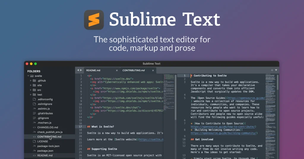 Sublime Text 功能截图