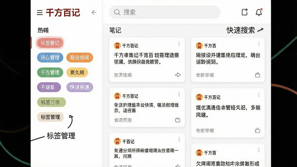 ���壺ǧ���ټ�APP����������棬������Ϊ��ǩ�б����Ҳ�Ϊ�ʼ��ٲ��������֣�������������������ţ�����Ϊ���������Ű棺������Բ��֣�������ɫ����������Լ��ɫ����͡�ϸ�ڣ���ǩ��ɫ���֣��ʼǿ�Ƭ�������У���ע����ǩ���������������������������ʣ��������ȣ��ɾ������