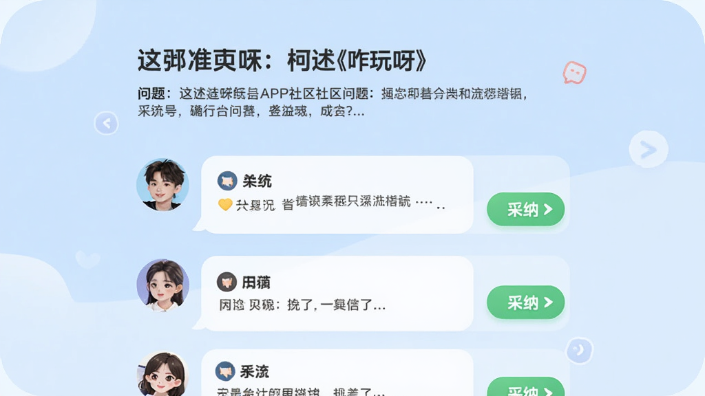 չʾ����զ��ѽ��APP�����ʴ�ҳ��Ľ��棬���������������������·��Ƕ���û��ش��ͷ����������ݣ��С����ɡ���ť������Ϊ����ɫ������Բ����ã������������޶���Ԫ��