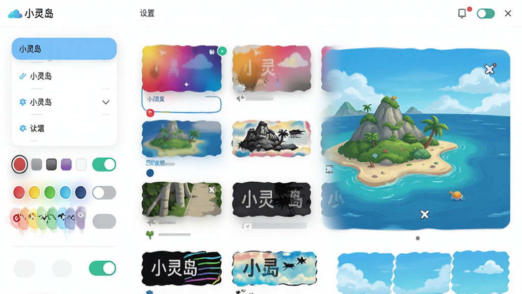 ���壺С�鵺���Ի����ý��棬չʾ������ɫ�������ʽѡ����֣����ý����б�չʾ�����Ϊѡ��Ҳ�ΪԤ�����Ű棺ѡ���������룬Ԥ��ֱ�ۣ������ˬ��࣬UI�Ѻã�ϸ�ڣ���������ʾ