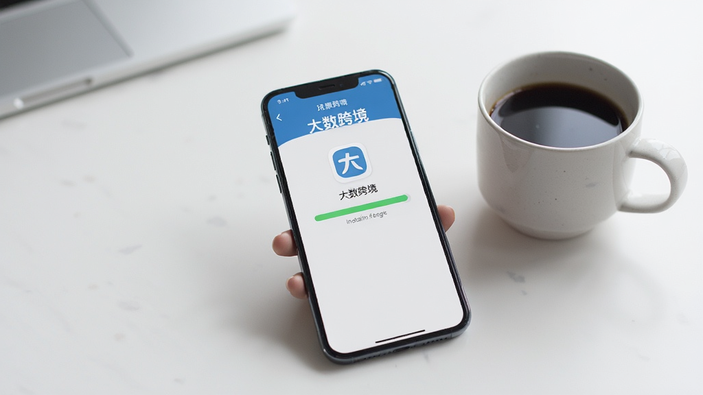 展示一部手机正在安装