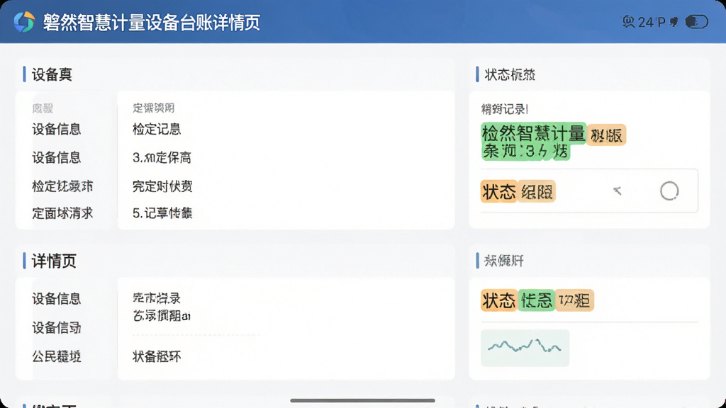 ��Ȼ�ǻۼ����豸̨������ҳ����ʾ�豸��Ϣ���춨��¼��״̬��ǩ�������࣬��Ϣ�㼶�������ֻ���ͼ��񣬸߷ֱ��ʣ����ʸɾ�
