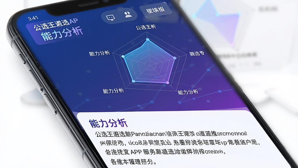 ���壺��ѡ����ѡAPP�Ĳ�������ҳ�棬�ֻ���Ļ��ʾ�״�ͼ�͸�ģ��÷֣����֣��Ϸ�Ϊ�״�ͼ���·�Ϊ�����ܽ᣻�Ű棺ͼ�����������ݿ��ӻ�����񣺿Ƽ��У����Ͻ��䣻ϸ�ڣ���Ļ���С���ѡ����ѡ�������͡��������������⣻���ʣ����壬�ɾ����޶���Ԫ��