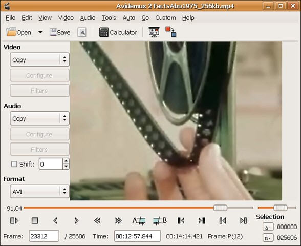 Avidemux{package_version_name} ��Ƶ�������ʽת��