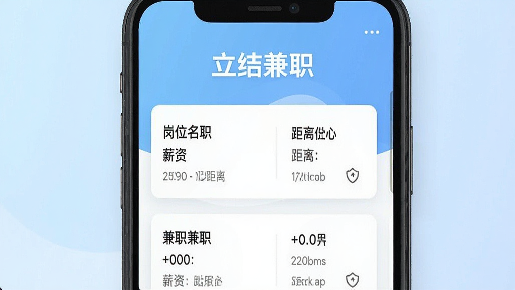 һ�������ֻ���Ļչʾ�����ְAPP�����棬���涥����ʾ�������ְ��Ʒ���������·�Ϊ��ְ�б�����Ƭʽ��������չʾ��λ���ơ�н�ʺ;��룬����Ϊǳ��ɫ���䣬���������ִ������ʸɾ����޶���Ԫ�ء�