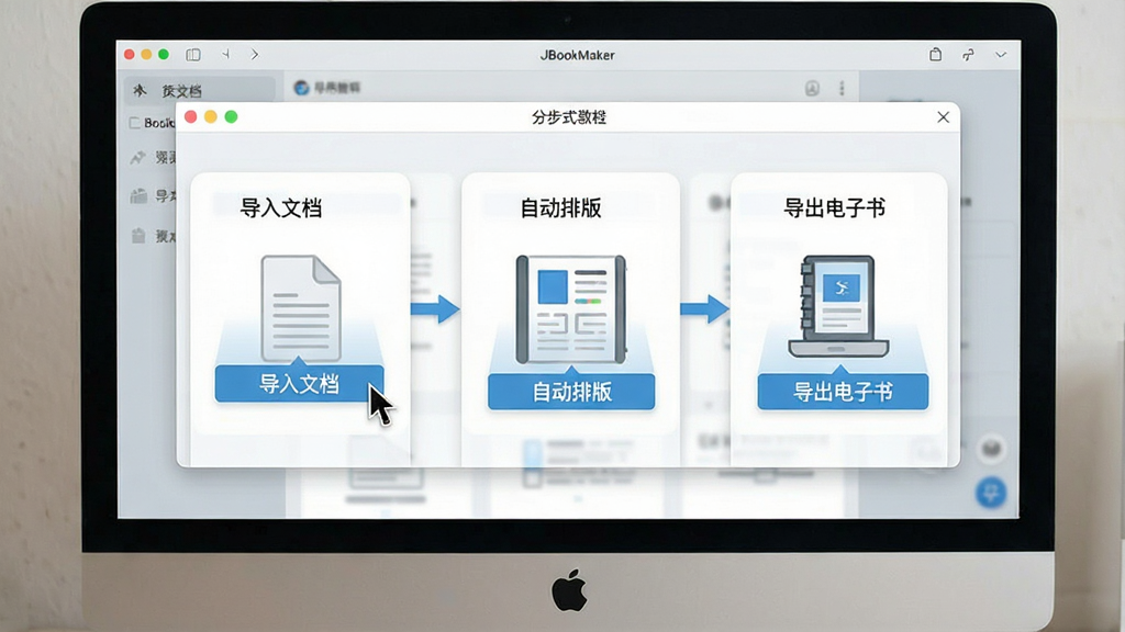 JBookMakerʹ�ý̳̽�ͼ������Ϊ������Ļ��ʾ�Ĳ������棬����Ϊ�ֲ�ʽ�̴̳��ڣ������������ĵ��������Զ��Ű桱�������������顱�������裬������¼�࣬ϸ�ڰ��������ָʾ��������ʾ�򣬻��������ɾ��޶���Ԫ��