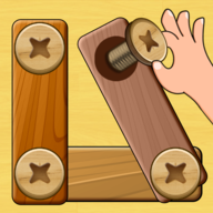 Wood Nuts  Bolts Puzzle