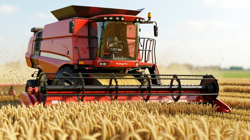 ���壺һ̨��ɫ�����ո�����ڽ�ɫ��������ҵ����ʻ�Ҳ������⣬��ͷ�С�Farming Pro�����������֣��ո������ƫ��ǰ������������Ҳ������ո����硣�Ű棺��������ͻ���������黯������ʮ�㡣���дʵ3D��Ⱦ���������ġ�ϸ�ڣ��ո����Ͳϸ�������������ɽ�����̥�����������ʣ�4K���壬�ɾ����޶���Ԫ�ء�