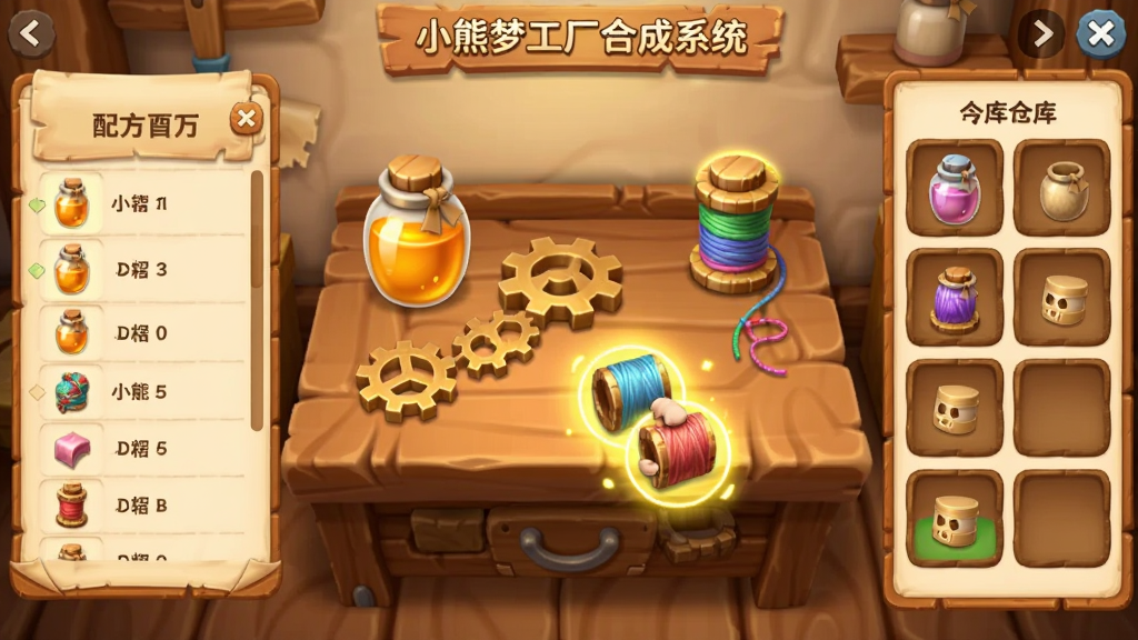 С���ι����ϳ�ϵͳ�������棬����������һ��ľ�ʺϳ�̨��̨���ϰڷ��ŷ���ƿ�����ֺͲ��ߣ���ק�е���Ʒ���н�ɫ��Ч��������䷽�б����Ҳ��ǲֿ���棬���岼����������ͨ��񣬹�����ͣ�����ϸ�壬�޶���Ԫ��