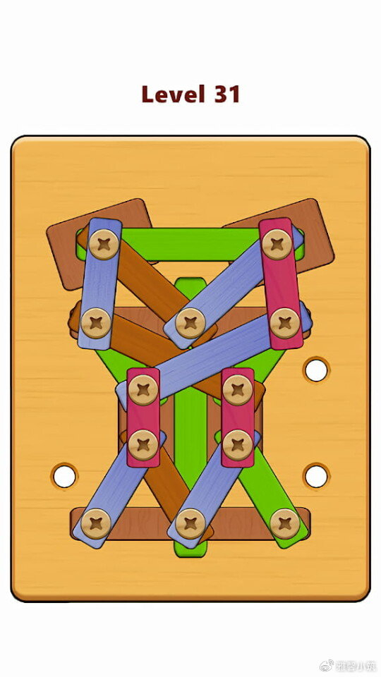 Wood Nuts & Bolts Puzzle 游戏玩法技巧 拆卸顺序