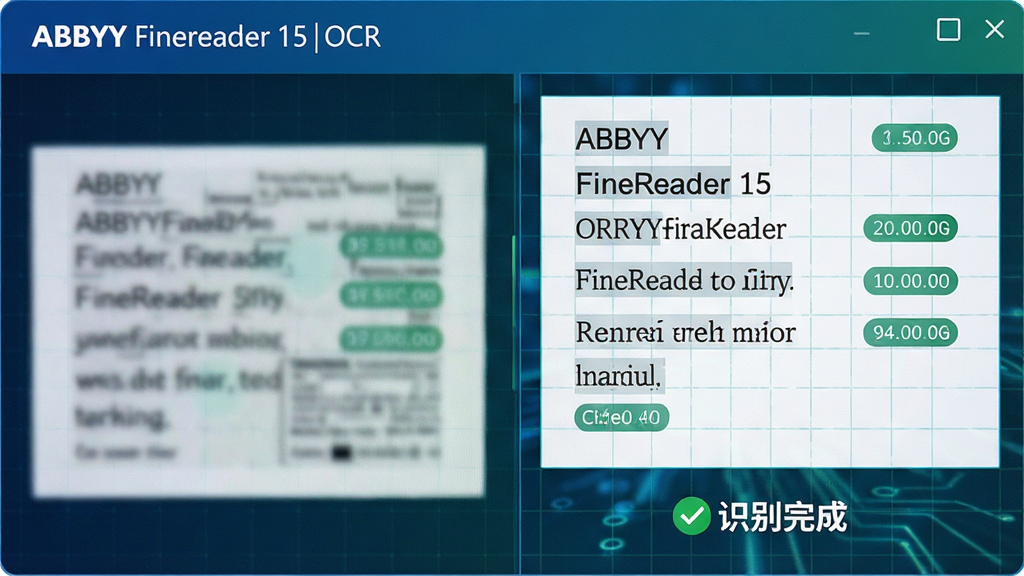 ���壺ABBYY FineReader 15 ��OCRʶ�������д�����֣���Ļ��ʾһ��ģ����ɨ��ͼƬ���Ҳ��������Ŀɱ༭�ı���������ʶ�����Ŷȱ�ǡ��Ű棺�Ա�ʽ���֣����ԭͼ���Ҳ�ʶ�������·��С�ʶ����ɡ�����ɫ�Թ�����񣺿Ƽ���ǿ����ɫ����ɫΪ��ɫ����ϸ�ڣ����ֱ�Ե������ʶ�����ı�����ͳһ��������ϸ΢�������ߡ����ʣ����壬�ɾ����޶���Ԫ�ء�