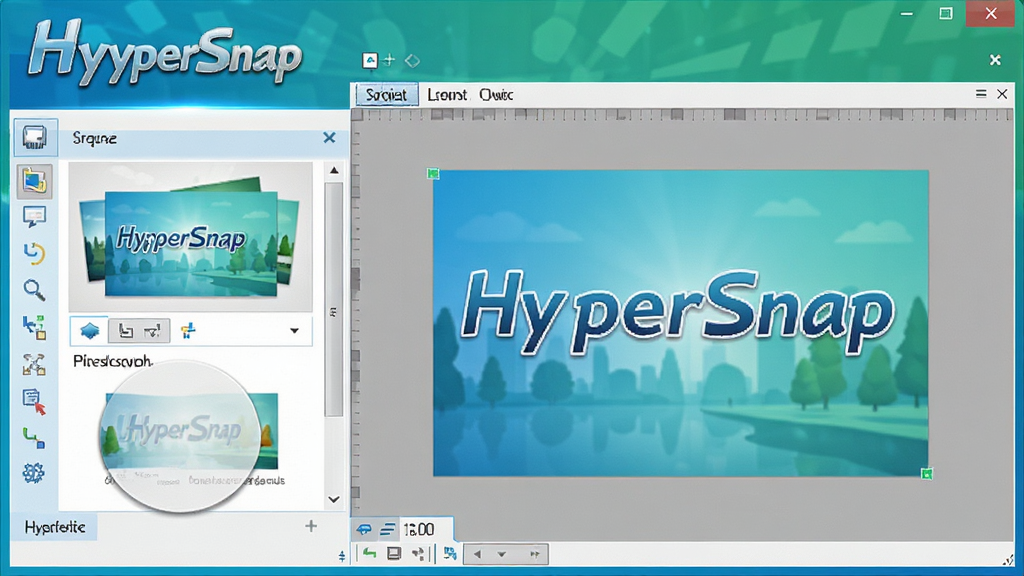 HyperSnap������չʾ�����Ϊ��ͼ������壬�Ҳ�ΪԤ���༭�������岼��������࣬����ִ���ɫ��������ͻ���������ơ�HyperSnap����ʶ�����ʸ��壬ϸ�ڷḻ���޶���Ԫ��