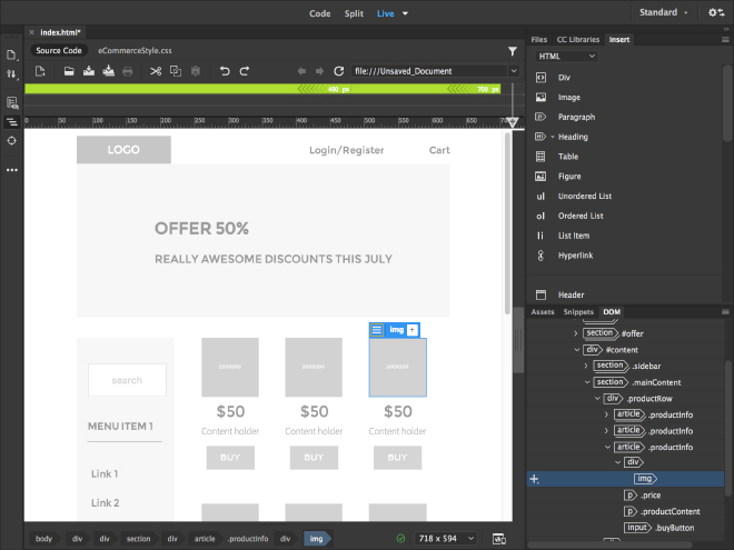 Adobe Dreamweaver 安卓版 界面设计