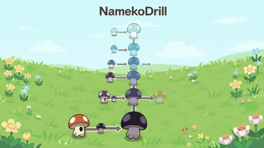 չʾNamekoDrill��Ϸ������һ���ɼ򵽷��Ĺؿ�ѡ���ͼ������ΪĢ����ɫվ����㣬���ֲ����������̣��Ű�������������£�ϸ�ڰ����ؿ��ڵ���С������ɫ��ǳ�������Ϊ�ݵ��뻨�䣬���ʸɾ����޶���Ԫ��