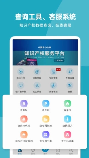 云葫芦知识产权 安卓版 软件界面