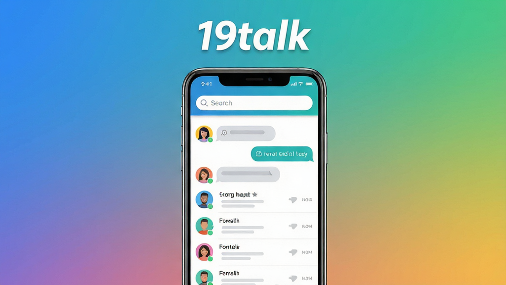 ���壺һ�������ֻ���Ļ��ʾ19talkӦ�������棬����ɾ���ˬ�����������������·�Ϊ�����б������֣��ֻ����У�����Ϊ����ɫ��ͻ��Ӧ�ý��档�Ű棺�ֻ���Ļ�ڵĽ���Ԫ�������ɱ棬�����Ի����ݡ���ϵ��ͷ�񡣷���ִ���ƽ����ɫ�����졣ϸ�ڣ�Ӧ�����ơ�19talk������������ʽ��������Ļ�Ϸ������ʣ����壬�ɾ����޶���Ԫ�ء�