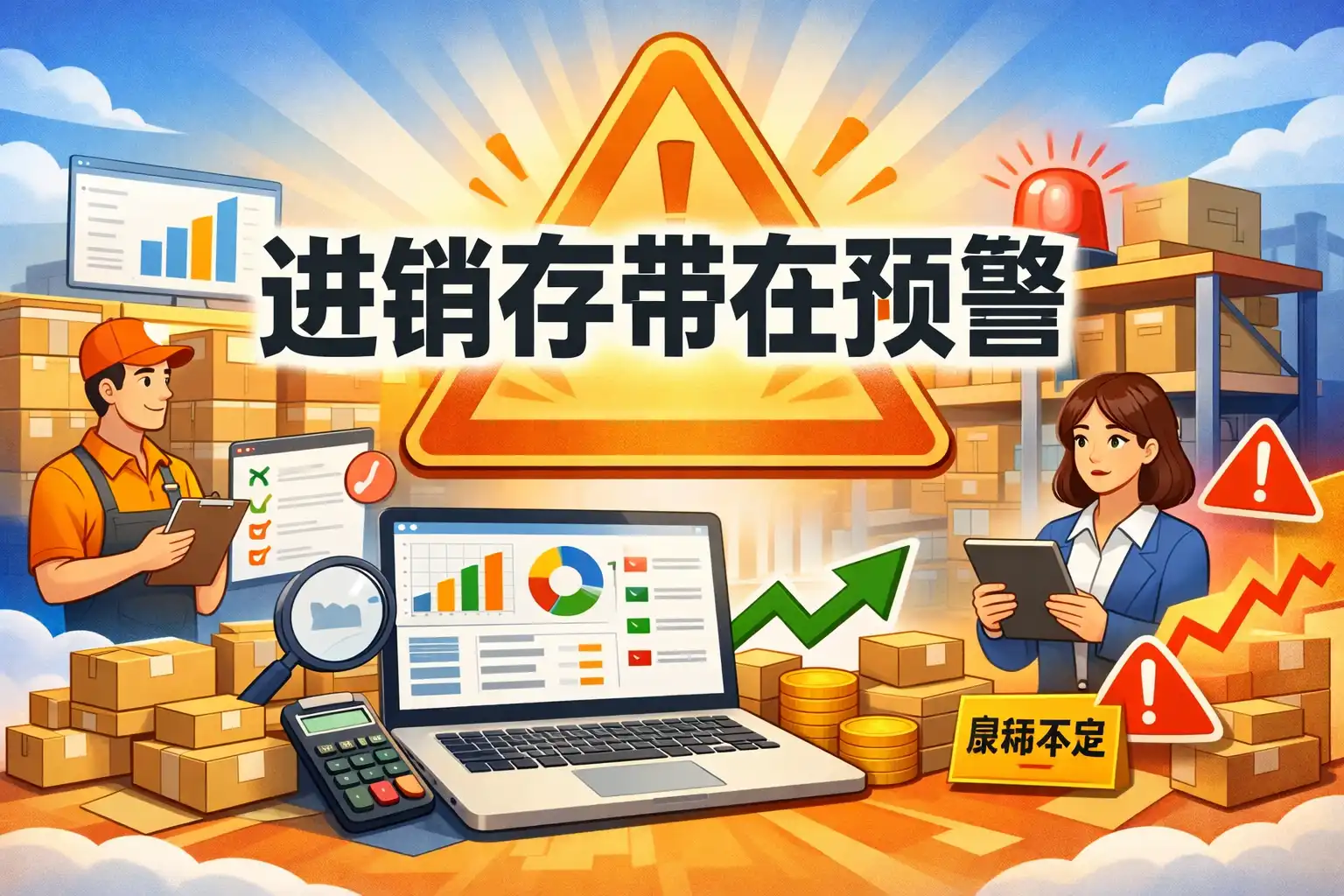 简单进存销 库存预警 补货提醒 功能