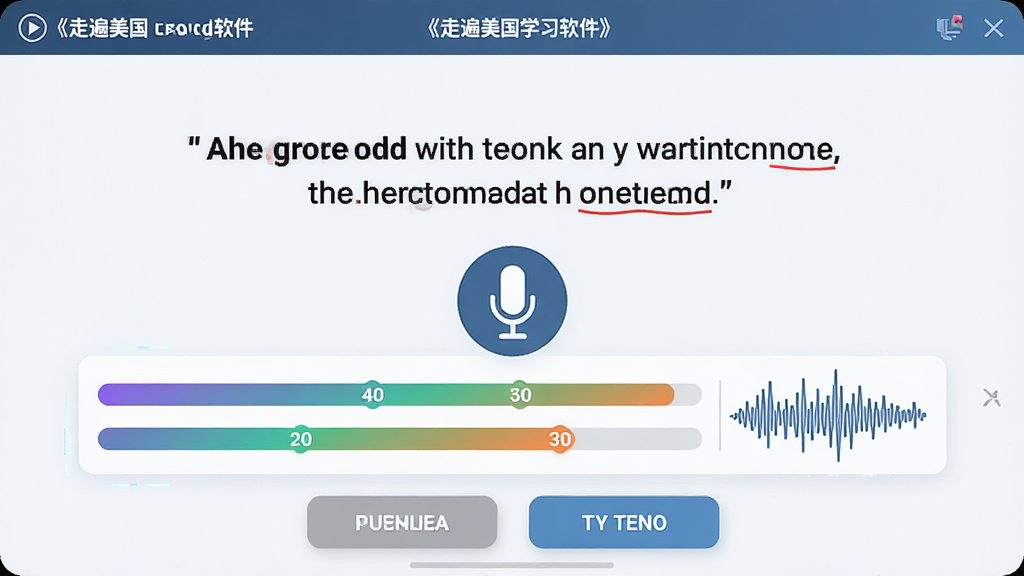 ���壺���߱�����ѧϰ����������������棬��ʾһ��Ӣ�ĶԻ����·�����˷�ͼ������ֽ�������֣����Ӿ�����ʾ����������������ά�ȷ��������ײ�����������һ�䰴ť���Ű棺�����ˬ����������ɫ���䣬��˷�ͼ����Ŀ����񣺿Ƽ��н������档ϸ�ڣ����ֽ�����з�������ͼ�����󵥴��ú�ɫ�»��߱�������ʣ������ɾ����޶���Ԫ�ء�