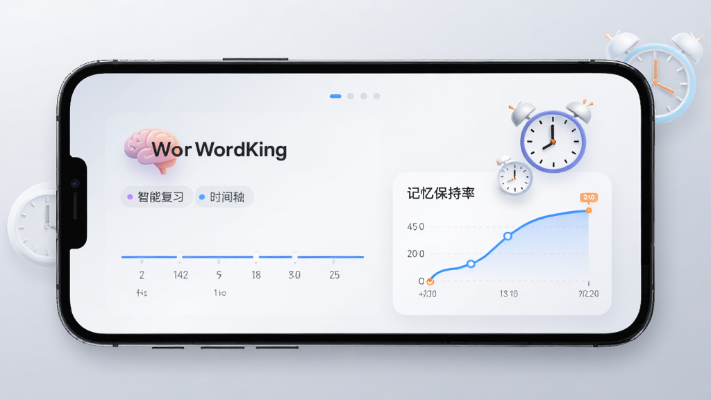 չʾWordKing���ܼ����㷨���棬�ֻ���Ļ��ʾ���ʸ�ϰʱ����ͼ��䱣�������ߣ�����Ϊǳ�ҽ���ɫ�����Դ���ͼ���ʱ��Ԫ�أ���������������ִ���ϸ�ھ��£������������޶���Ԫ��