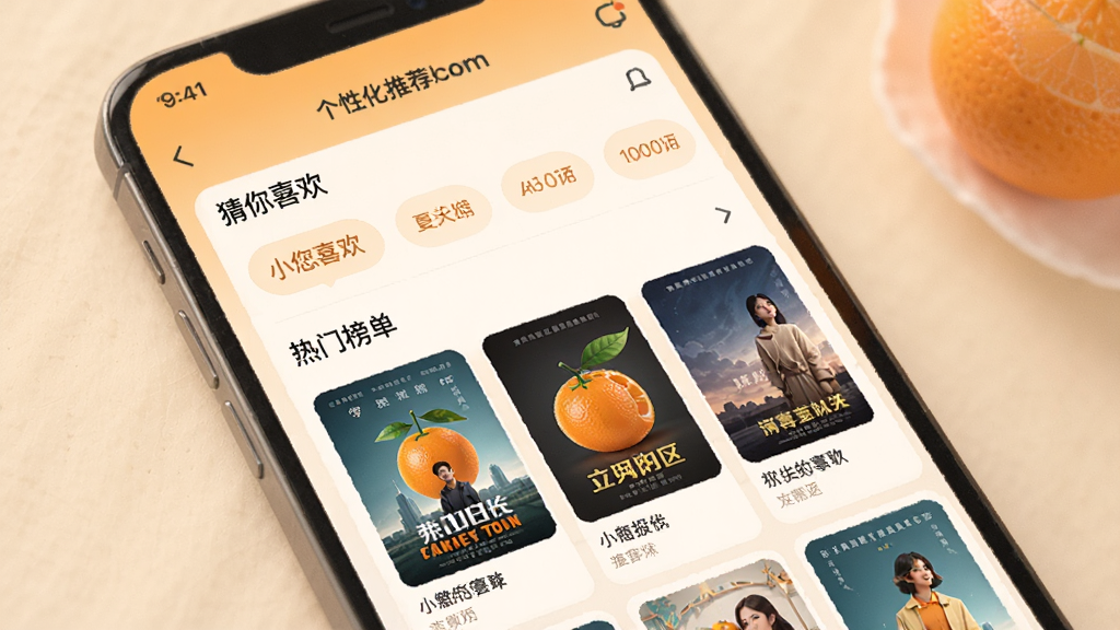 С���Ӹ��Ի��Ƽ����棬�ֻ���Ļչʾ�Ƽ��б���������ͬ���͵ĺ�������ͼ�����ͳһ���������룬�б�ǩ�硰����ϲ���������Ű񵥡���������ÿ�Ƭʽ��ƣ�����Ϊǳůɫ������ϸ����ͣ�������Ԫ��