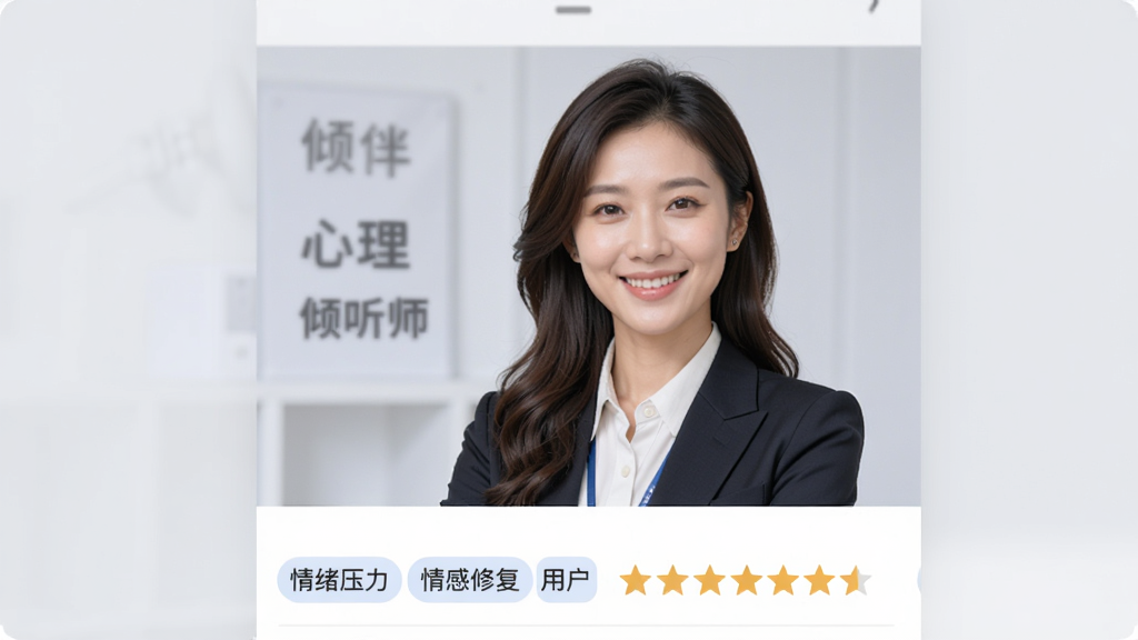 �������app������ʦ��������ҳ�棬չʾ������ѯʦ�İ���ְҵ�գ����΢Ц��ҳ���·�������ע���ó������ǩ�硰����ѹ������������޸������û������Ǽ���������Ϣ�㼶�����������б�ʽ���֣�����Ϊ���ŵ�ǳ��ɫ�������ʽ��רҵ�����ʸɾ���