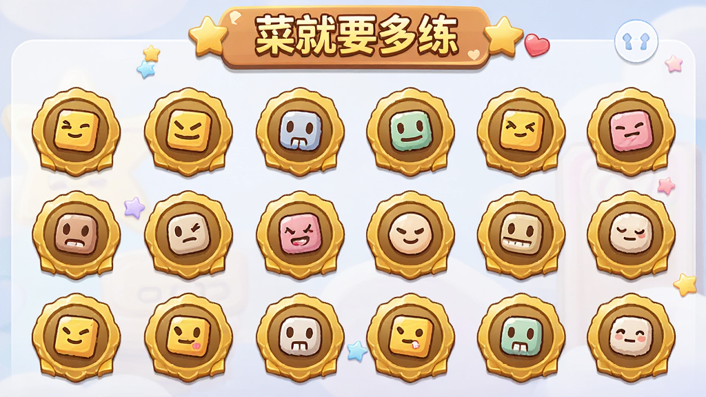 ��Ϸ�ɾ�ǽ���棬չʾһ����Բ�ν�ɫ���£�ÿ���������в�ͬ����ͼ�꣬�������룬UI��ƾ��£���ͨ��񣬴���