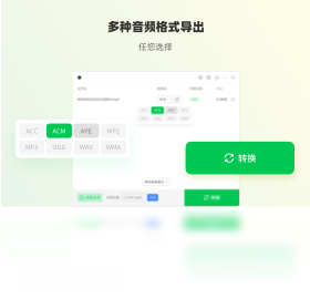 幂果音频格式转换器 音频编辑 批量转换 功能界面