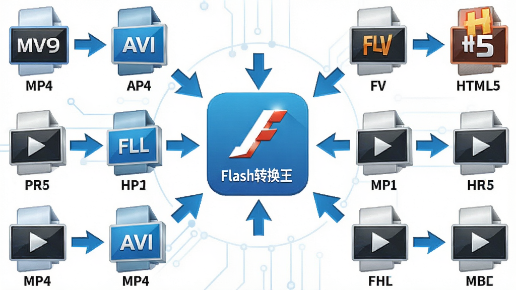 主体:一张转换格式示意图,中间是