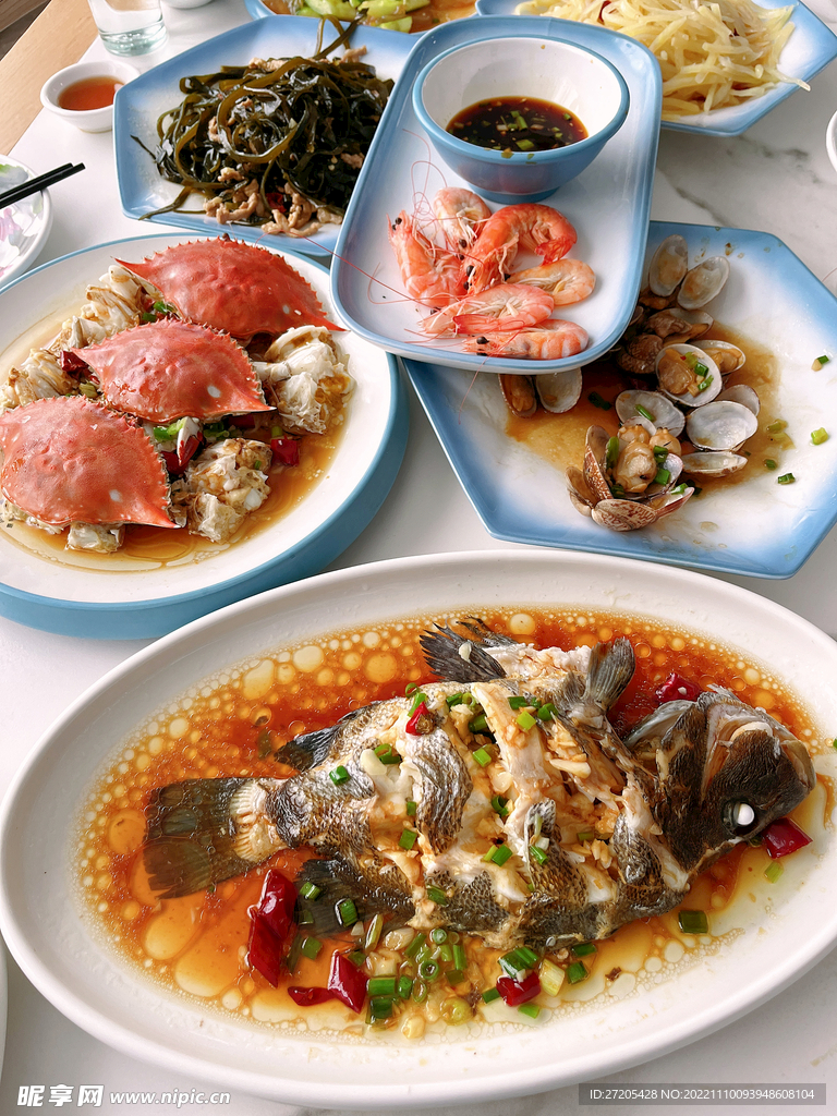 望海 海边美食 海鲜大排档