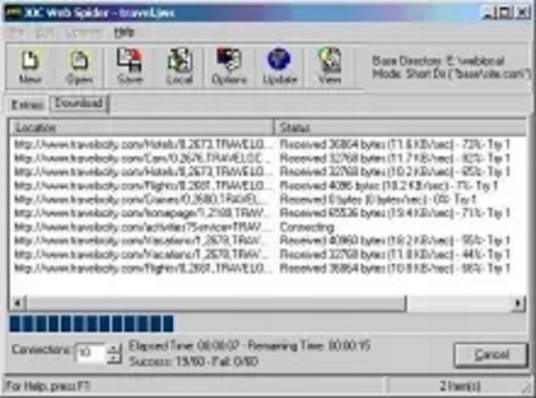 JOC Web Spider 安卓版 操作截图