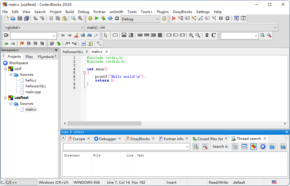 CodeBlocks20.03 ���ɿ�������