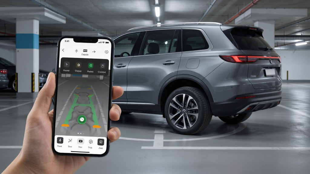 �û��ֳ��ֻ�ͨ����������APPң��һ��SUV���в�������������Ϊ�ִ����³��⣬����Ϊ�ֻ����������복���������������Ű���Ȼ��дʵ���ϸ�ڰ���APP���������복��ת�򣬻��ʸ���ɾ��޶���Ԫ��