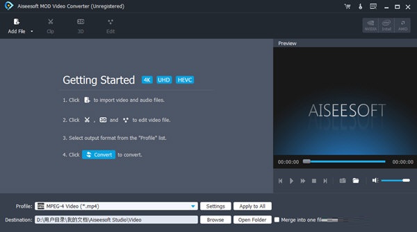 Aiseesoft MOD Converter Suite ������ذ�װ�̳� ���������ͼ