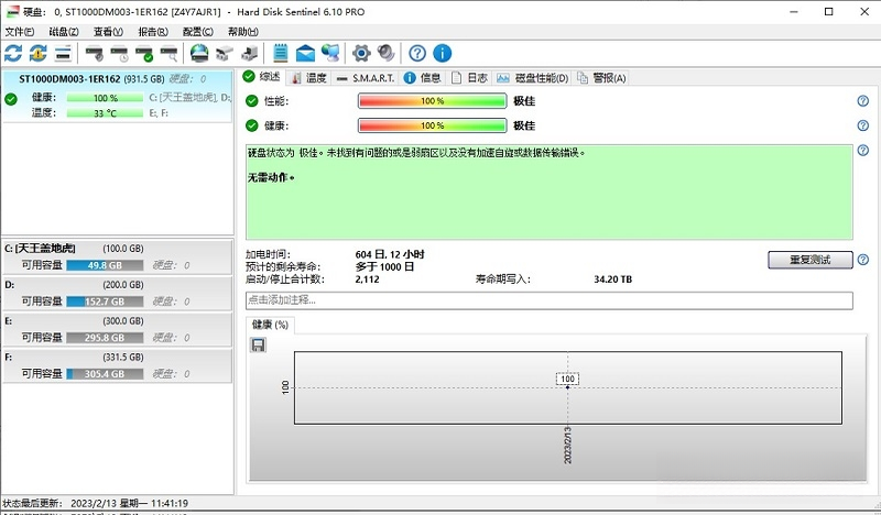 Ӳ���ڱ�Hard Disk Sentinel6.10 רҵӲ�̽�����⹤��