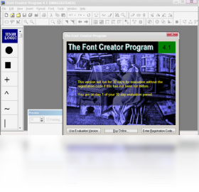 fcp4字体编辑软件 操作界面 截图